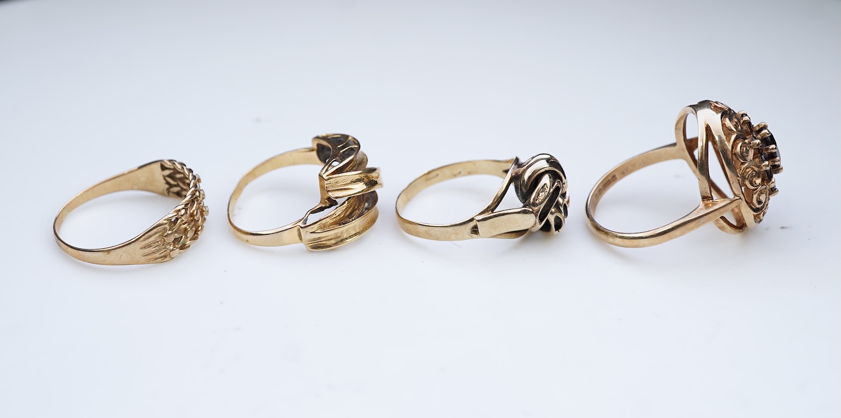 A collection of four rings